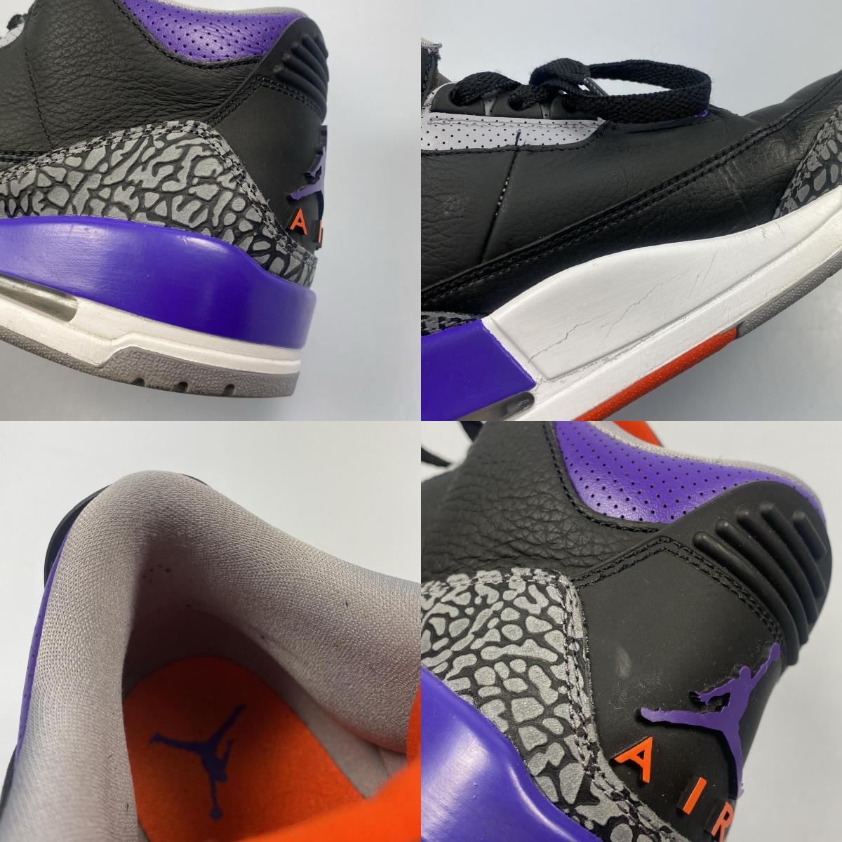 【中古】NIKE | ナイキ AIR JORDAN 3 RETRO 'COURT PURPLE' スニーカー CT8532-050 パープル 27cm