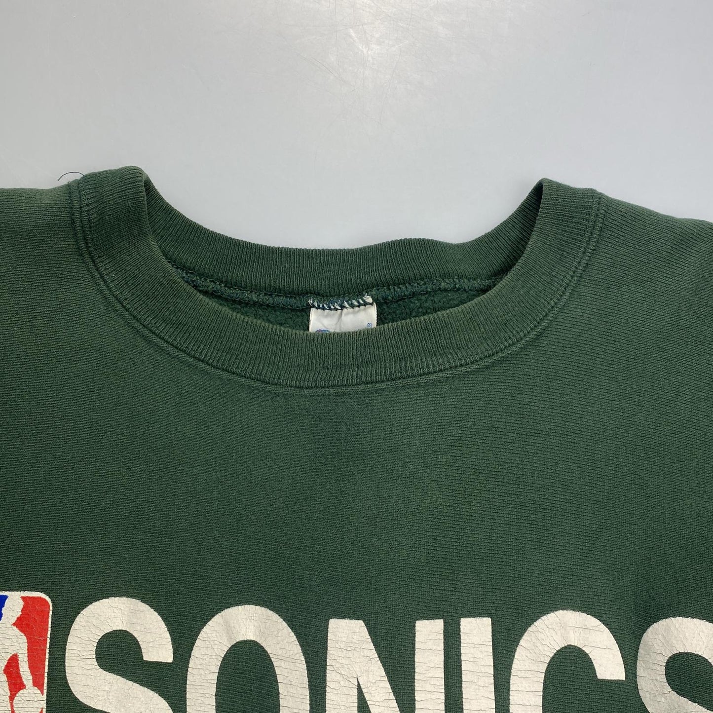 【中古】Champion | チャンピオン REVERSE WEAVE NBA SONICS スウェット 年式:90s グリーン サイズ:XXL