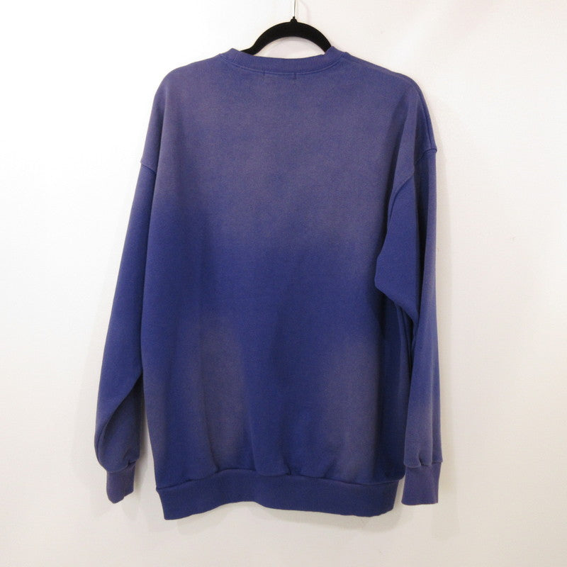 【中古】NAUTICA | ノーティカ Garment Dyed Bleach Washed Arch Logo Crewneck スウェット 243-1271 2024A/W パープル サイズ:M