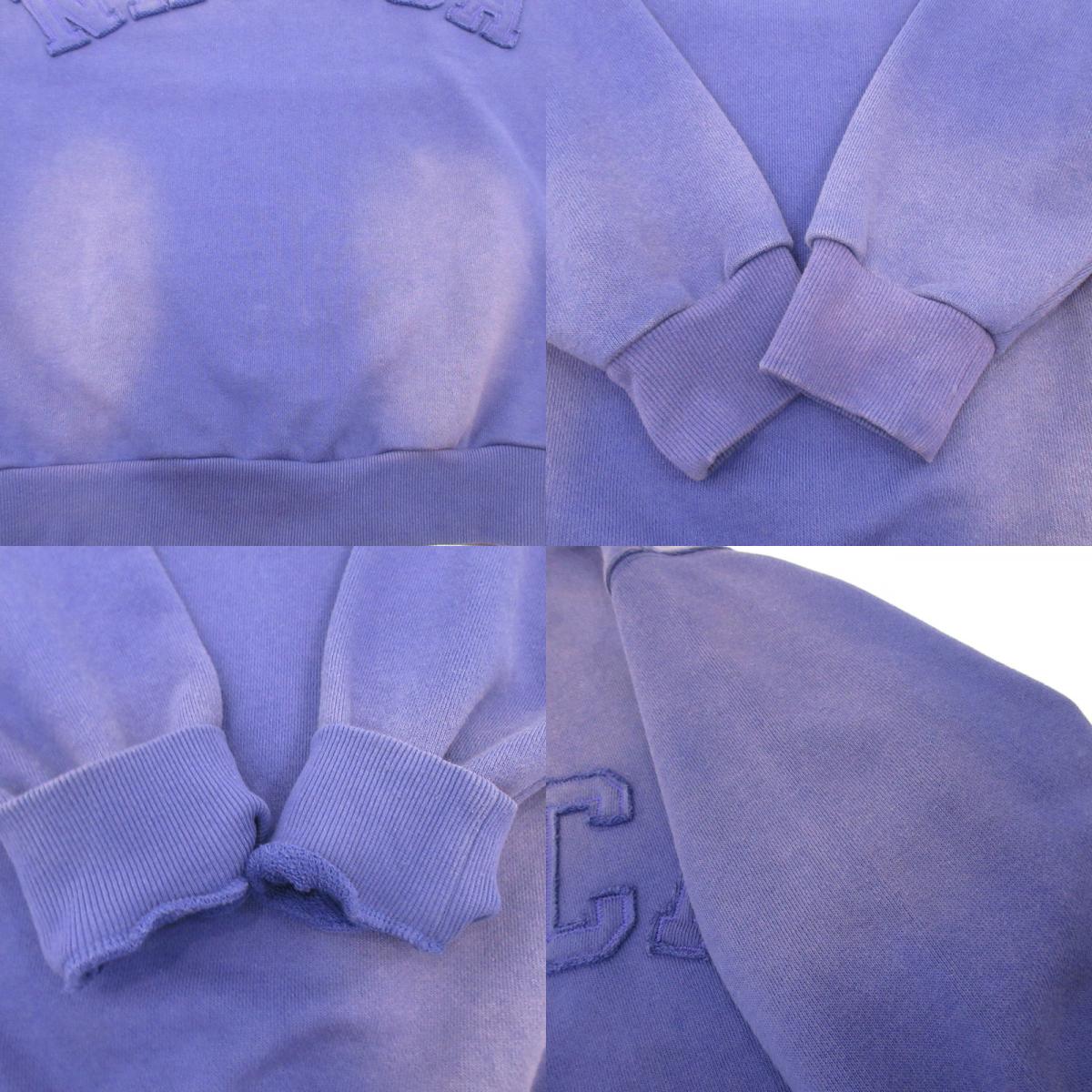 【中古】NAUTICA | ノーティカ Garment Dyed Bleach Washed Arch Logo Crewneck スウェット 243-1271 2024A/W パープル サイズ:M
