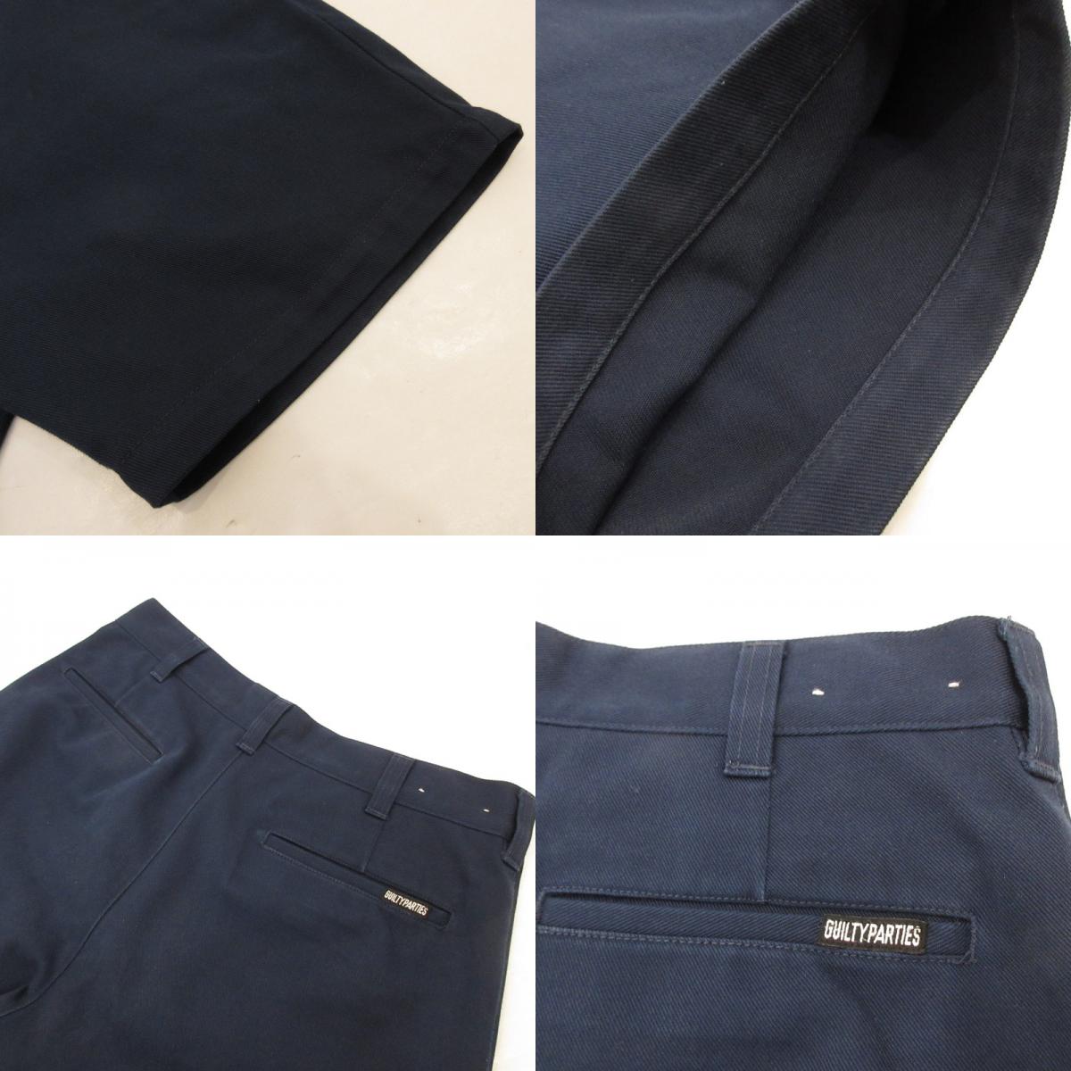 【中古】WACKOMARIA | ワコマリア BLANKLINE SKATE SHORTS ショートパンツ GP-104-A-BLANKLINE-ZACK ネイビー サイズ:M