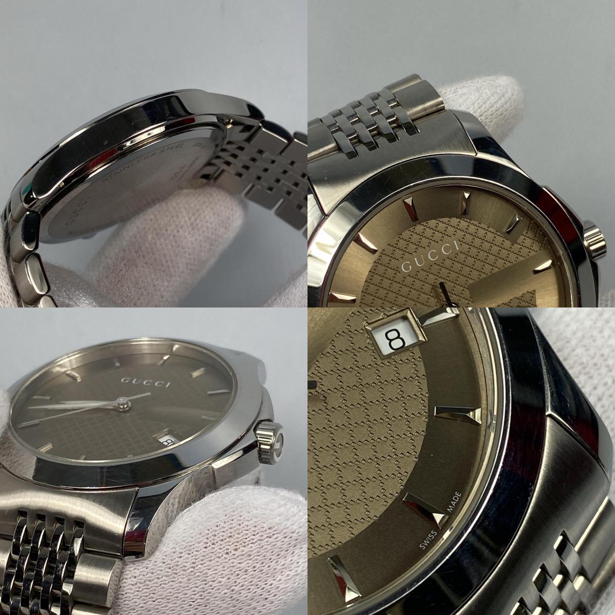 【中古】GUCCI | グッチ G-TIMELESS 腕時計 YA126406 シルバー
