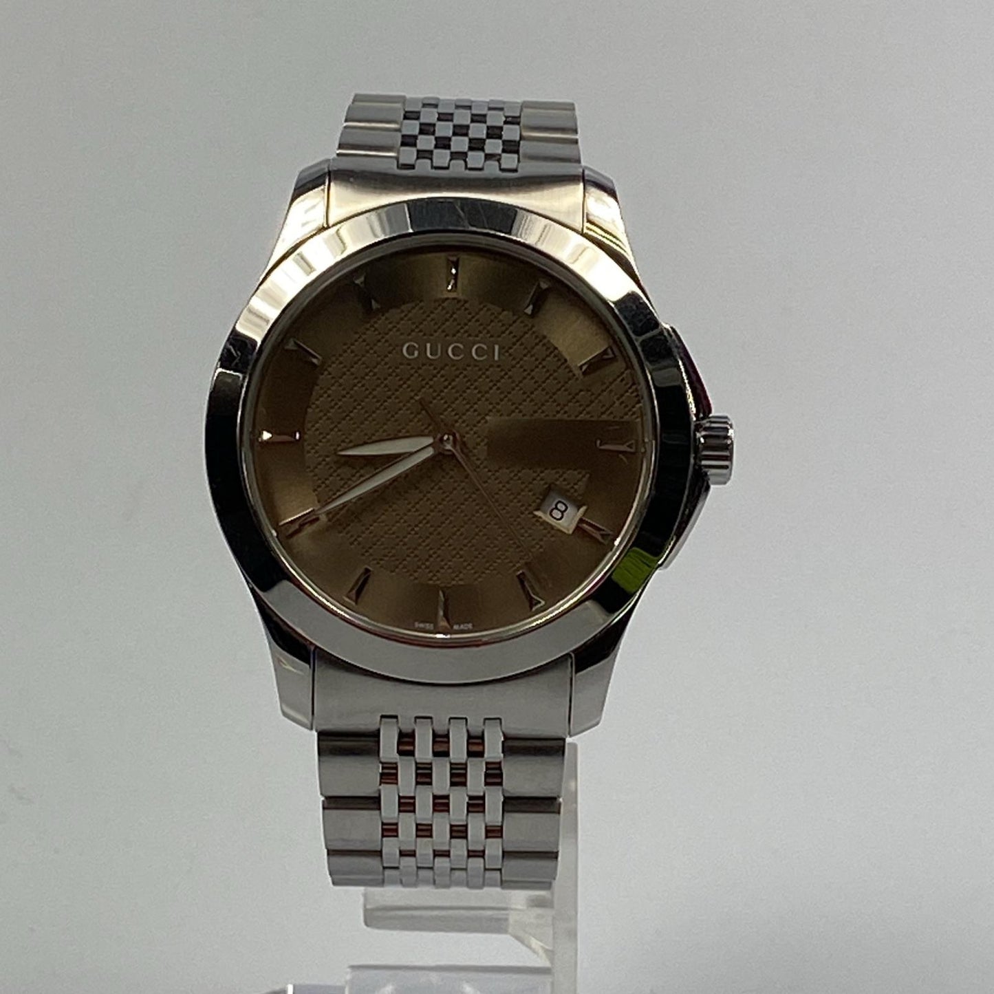 【中古】GUCCI | グッチ G-TIMELESS 腕時計 YA126406 シルバー