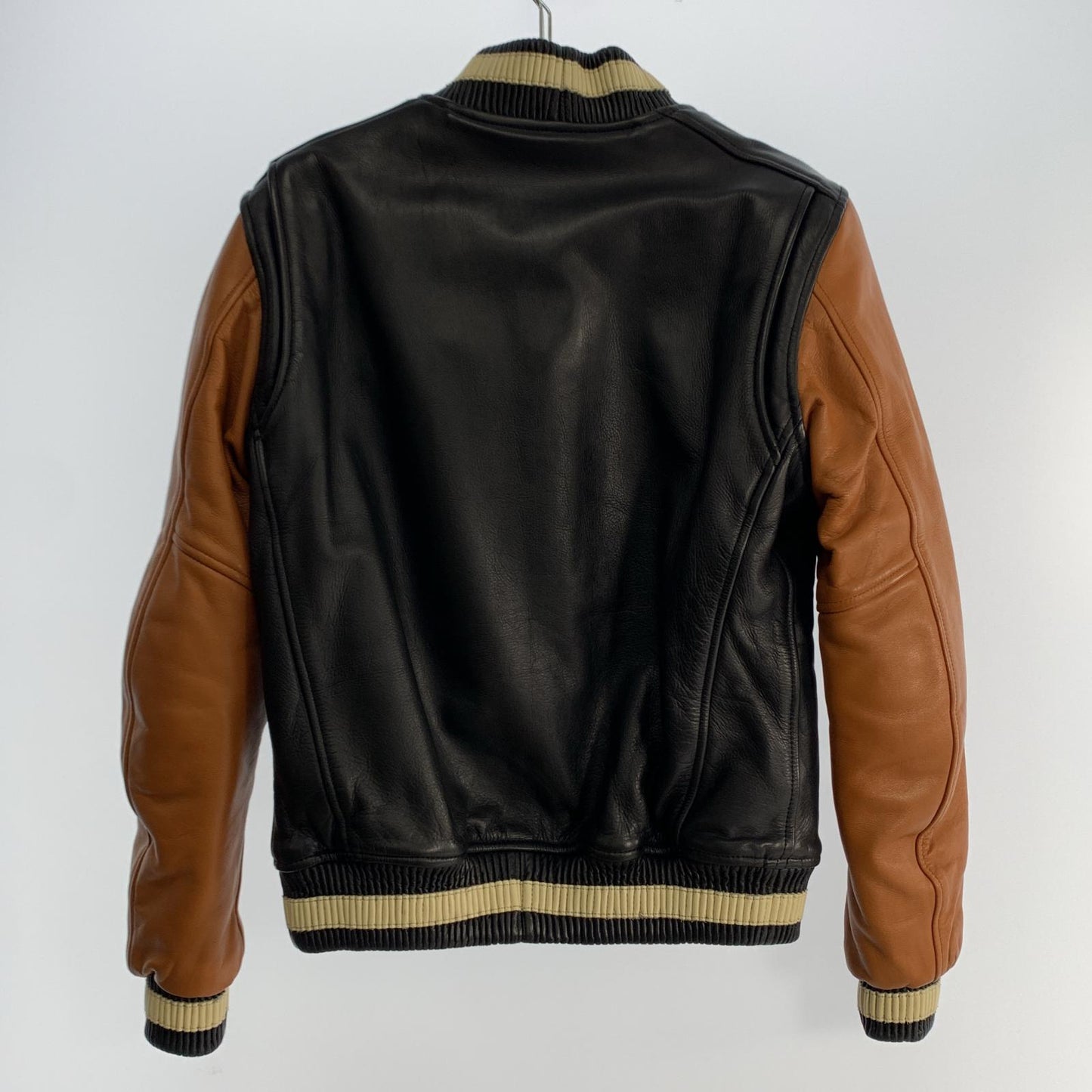 【中古】DEGNER | デグナー レザースタジアムジャンパー レザー 19WJ-17 ブラック サイズ:M