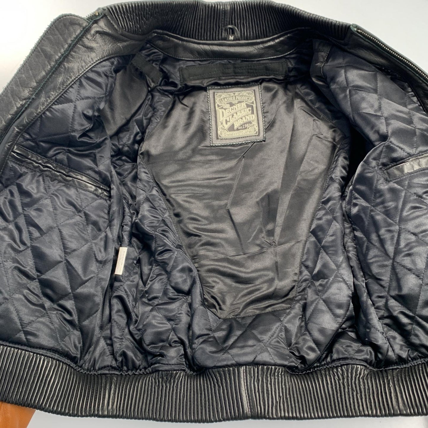 【中古】DEGNER | デグナー レザースタジアムジャンパー レザー 19WJ-17 ブラック サイズ:M