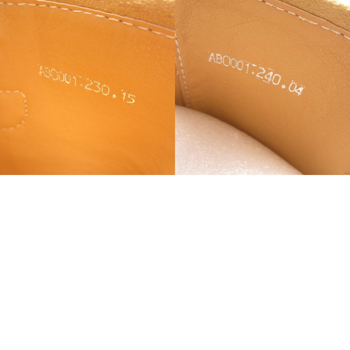 【中古】 Suede Middle Boots ブーツ キャメル 23cm