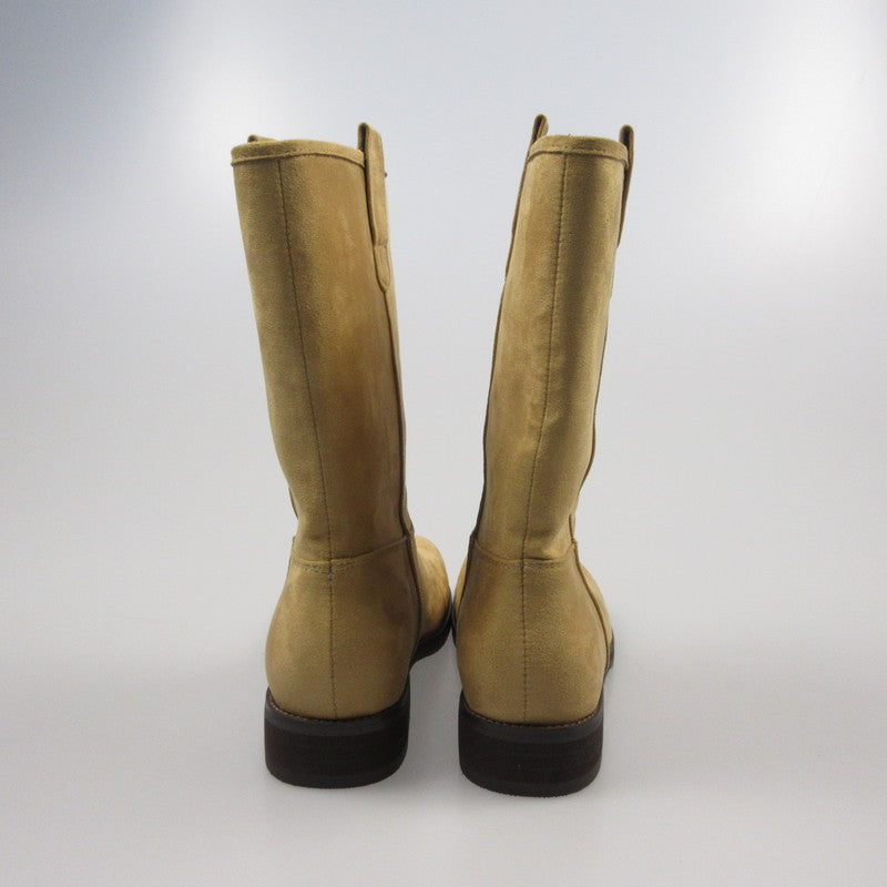 【中古】 Suede Middle Boots ブーツ キャメル 23cm