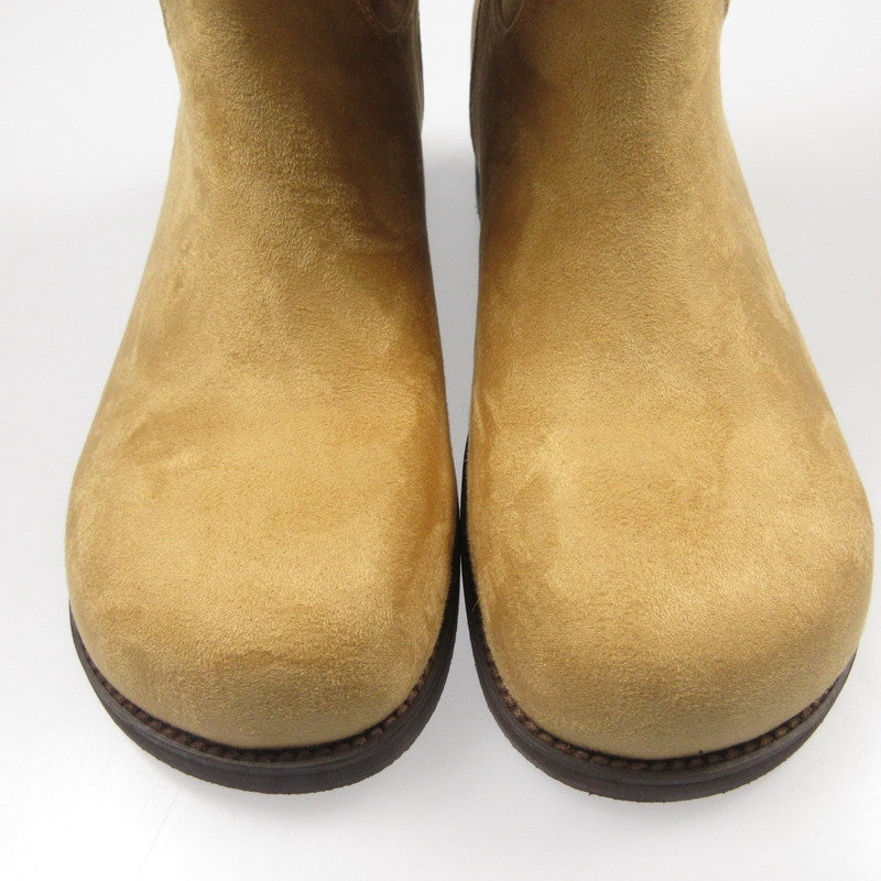 【中古】 Suede Middle Boots ブーツ キャメル 24cm