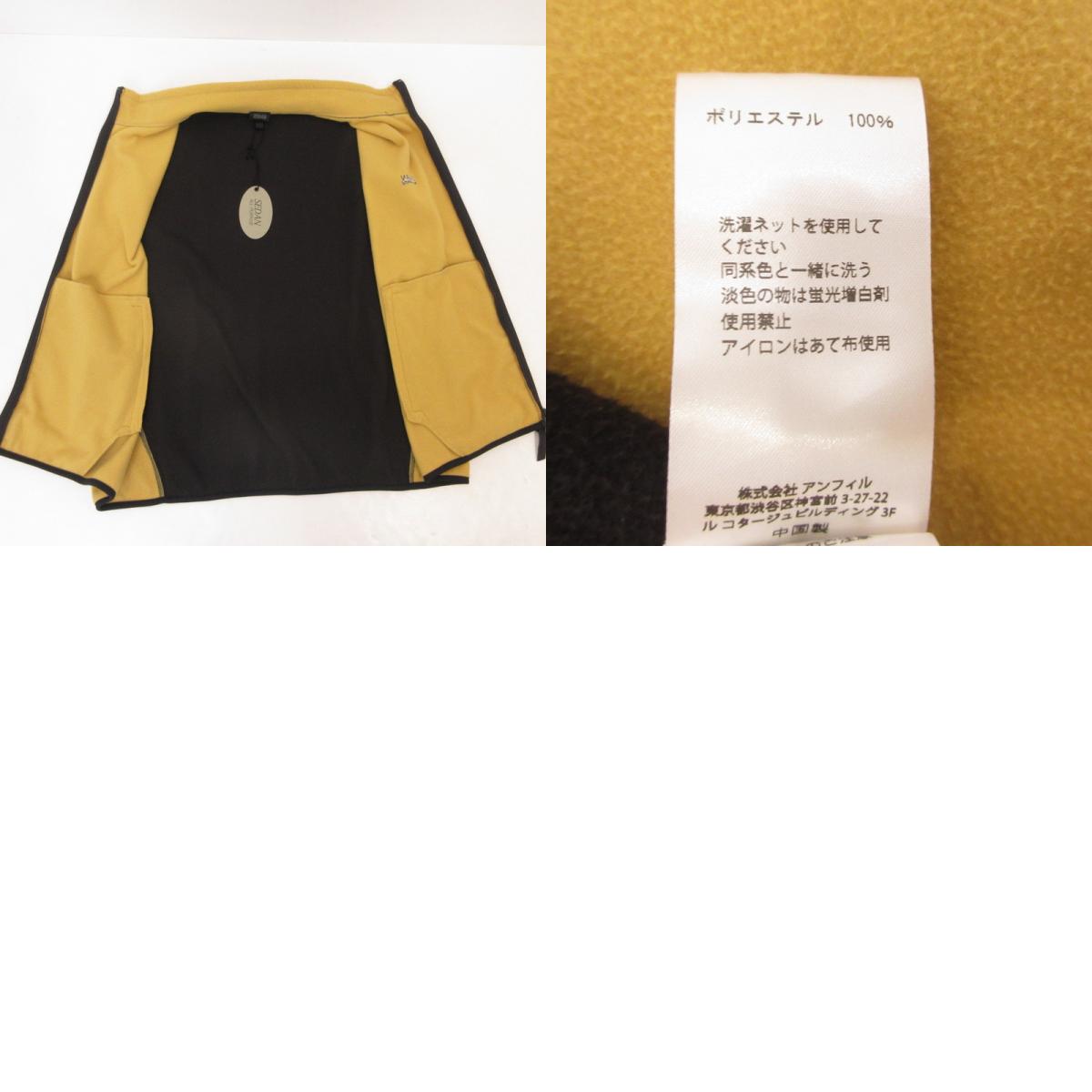 【中古】 FLEECE FULL ZIP VEST ベスト SD24F-CT06 イエロー サイズ:L