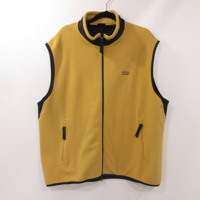 【中古】 FLEECE FULL ZIP VEST ベスト SD24F-CT06 イエロー サイズ:L