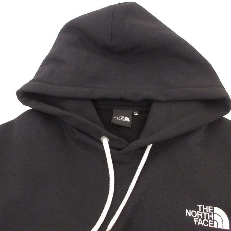 【中古】THE NORTH FACE | ザ・ノースフェイス SQUARE LOGO HOODIE パーカー NT62338 ブラック サイズ:XL