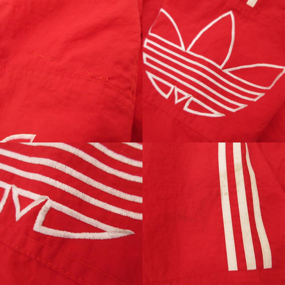 【中古】adidas | アディダス CocaCola刺繍 中綿ジャケット レッド サイズ:L