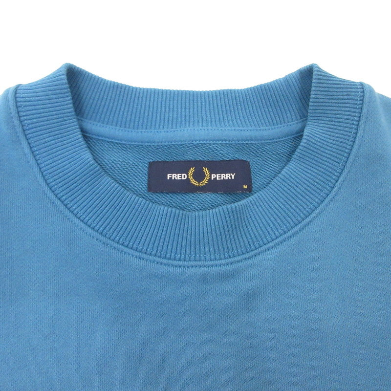 【中古】FRED PERRY | フレッドペリー CREW NECK SWEATSHIRT スウェット M7535 ブルー サイズ:M