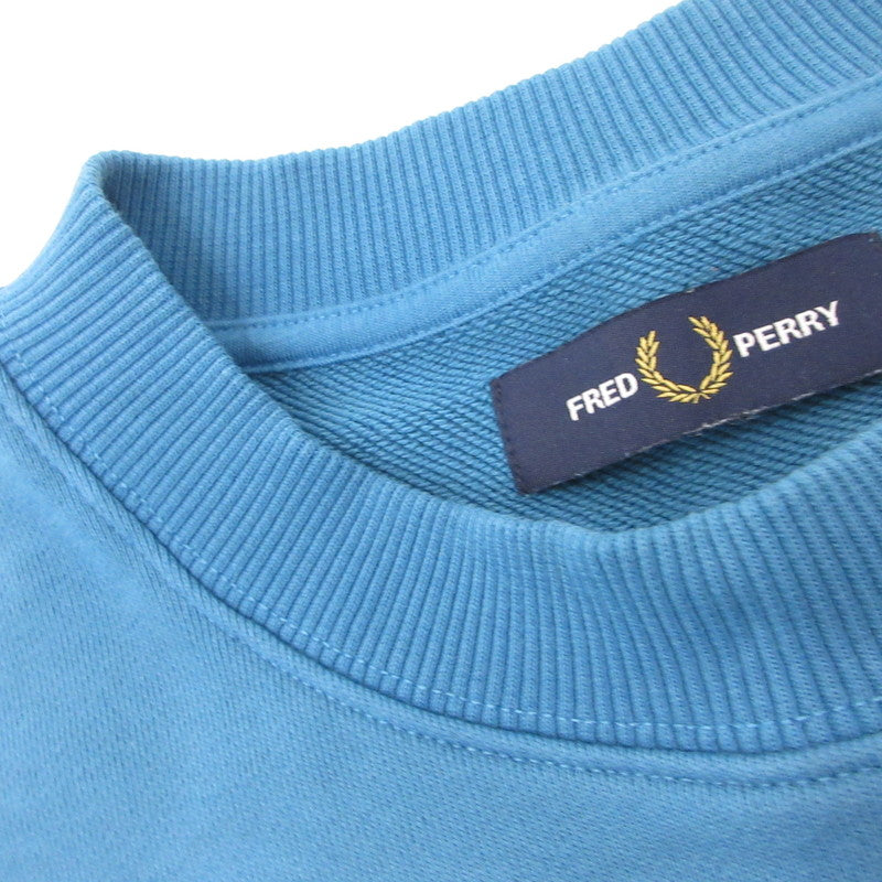 【中古】FRED PERRY | フレッドペリー CREW NECK SWEATSHIRT スウェット M7535 ブルー サイズ:M