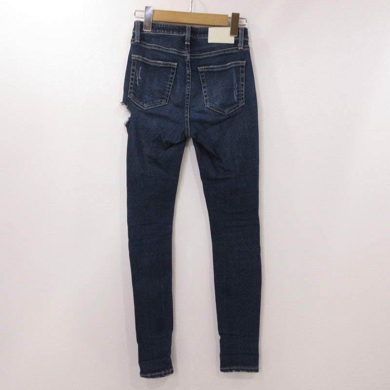 【中古】GYDA | ジェイダ M/W SIDE RIPPEDスキニーデニムパンツ デニムパンツ 072212470701 ブルー サイズ:XS