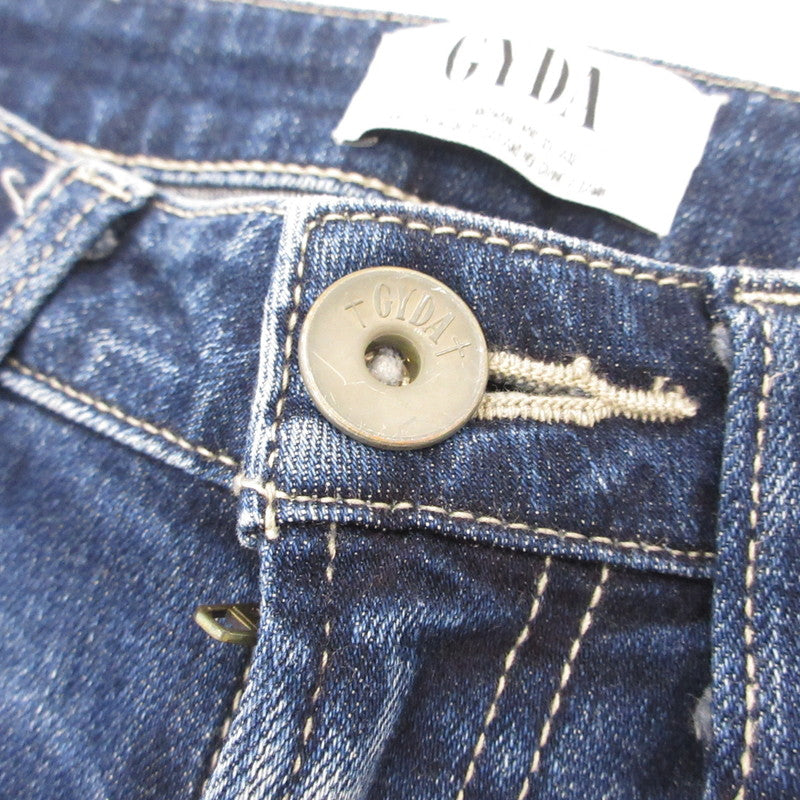 【中古】GYDA | ジェイダ M/W SIDE RIPPEDスキニーデニムパンツ デニムパンツ 072212470701 ブルー サイズ:XS