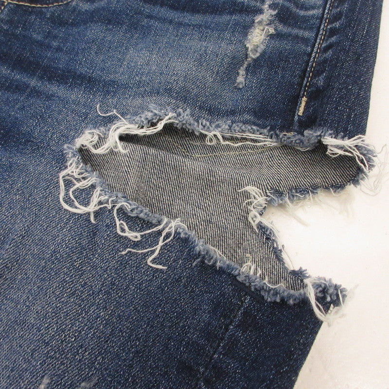 【中古】GYDA | ジェイダ M/W SIDE RIPPEDスキニーデニムパンツ デニムパンツ 072212470701 ブルー サイズ:XS