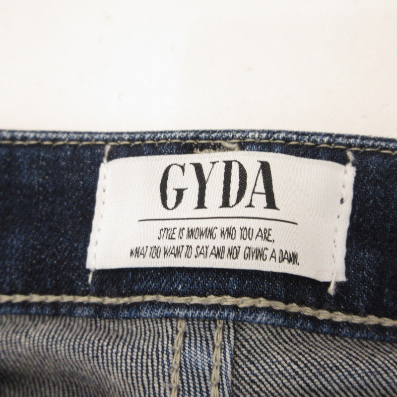 【中古】GYDA | ジェイダ ミドルウエストSIDE RIPPEDスキニーデニムパンツ デニムパンツ 072262470001 ブルー サイズ:XS