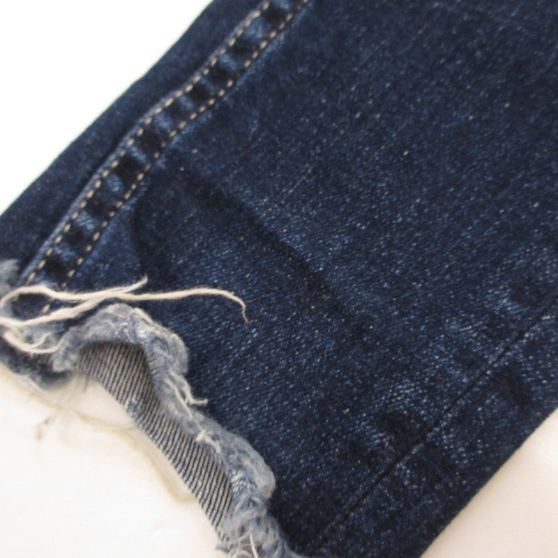 【中古】GYDA | ジェイダ ミドルウエストSIDE RIPPEDスキニーデニムパンツ デニムパンツ 072262470001 ブルー サイズ:XS