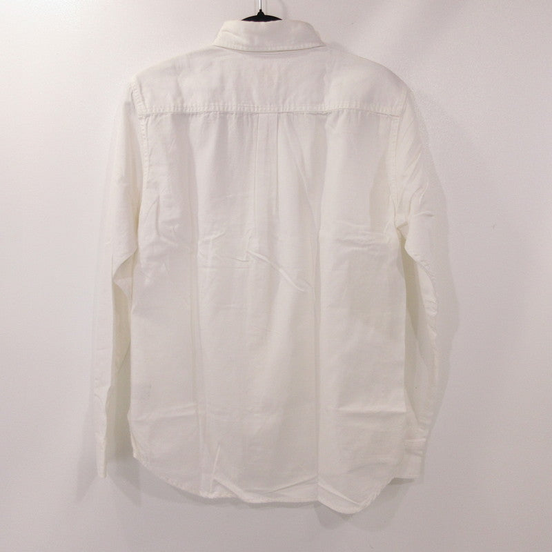 【中古】BARNS OUTFITTERS | バーンズアウトフィッターズ 小衿オックスフォードボタンダウンシャツ 長袖シャツ ホワイト サイズ:2