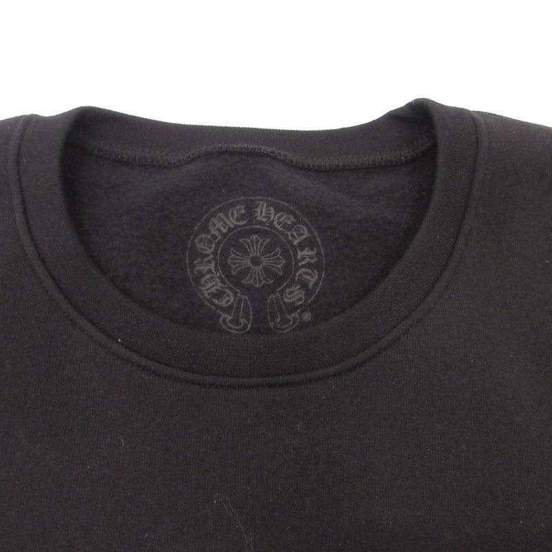 【中古】CHROME HEARTS | クロムハーツ Horseshoe Crewneck Sweatshirt スウェット 408196533 国内正規品 ブラック サイズ:M