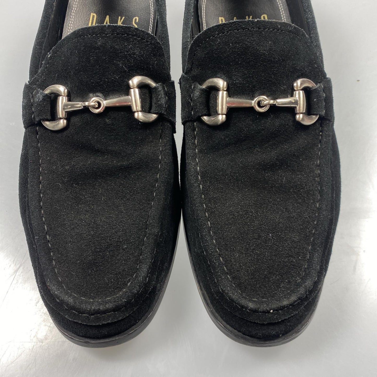 【中古】DAKS | ダックス モカシンビット付きスリップオン ローファー DA5222 25.0cm ブラック