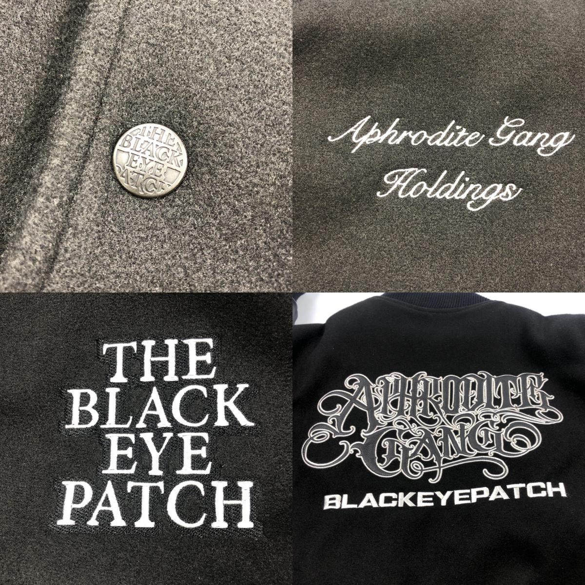 【中古】BlackEyePatch | ブラックアイパッチ AGH VARSITY JACKET スタジャン ブラック サイズ:M