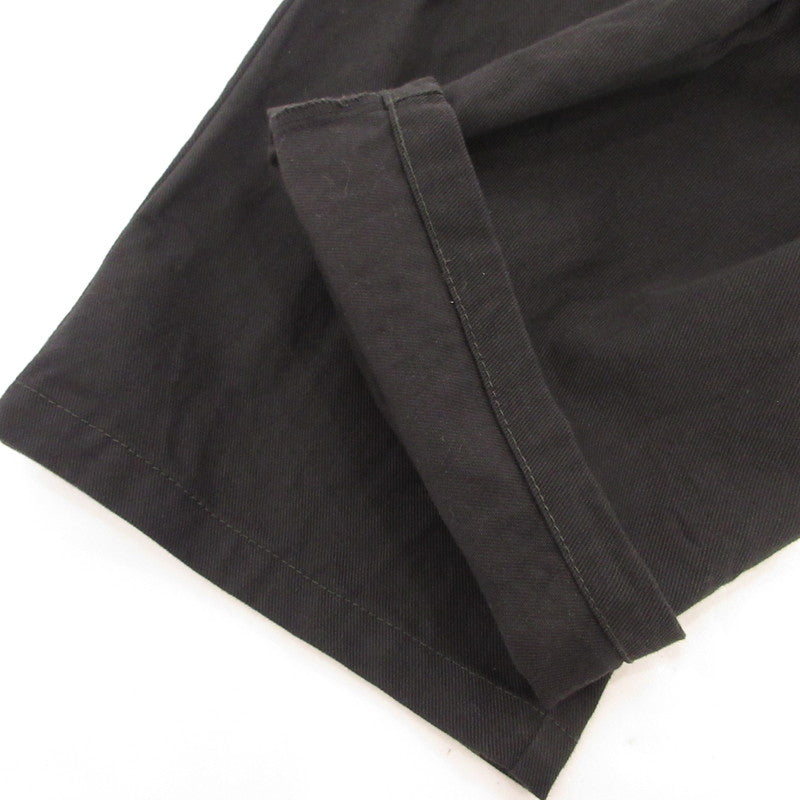 【中古】GYMPHLEX | ジムフレックス ルーズチノストレートパンツ チノパンツ GY-E0260 LGN ブラック サイズ:M