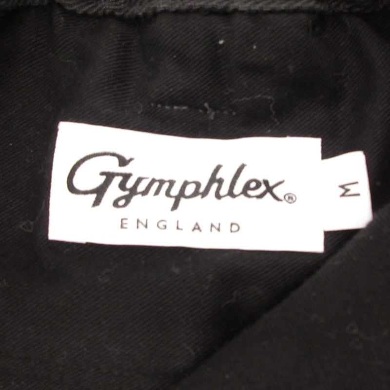 【中古】GYMPHLEX | ジムフレックス ルーズチノストレートパンツ チノパンツ GY-E0260 LGN ブラック サイズ:M