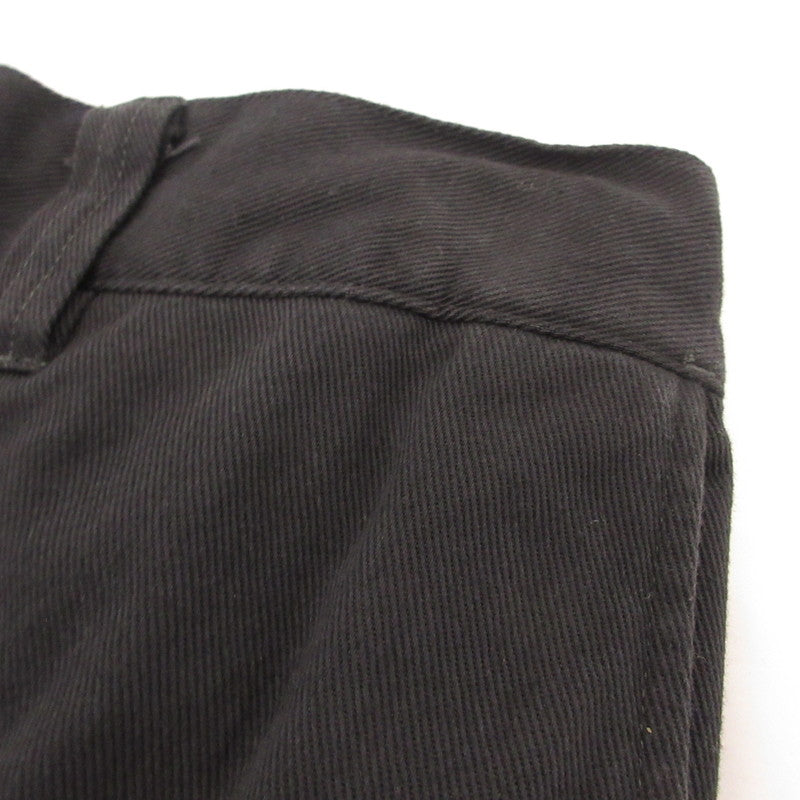 【中古】GYMPHLEX | ジムフレックス ルーズチノストレートパンツ チノパンツ GY-E0260 LGN ブラック サイズ:M