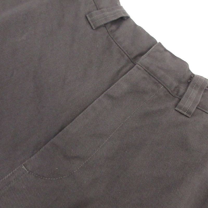 【中古】GYMPHLEX | ジムフレックス ルーズチノストレートパンツ チノパンツ GY-E0260 LGN ブラック サイズ:M