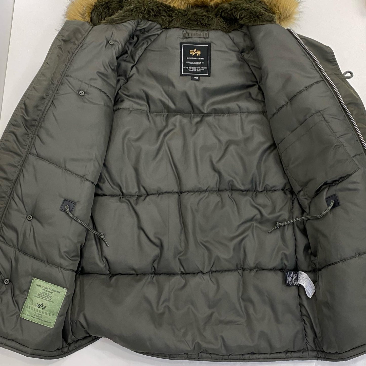 【中古】ALPHA | アルファ ミリタリージャケット 200094-276 N-3B カーキ