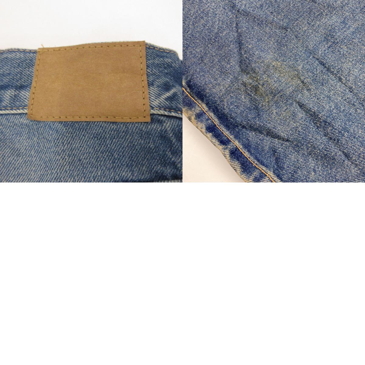 【中古】 ASTRO LOOSE BAGGY JEANS デニムパンツ ブルー サイズ:30