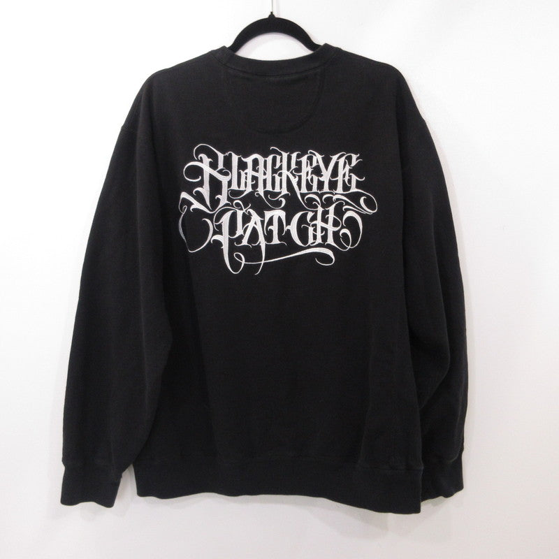 【中古】BlackEyePatch | ブラックアイパッチ AGH CREW SWEAT スウェット BEPSS21EI07 ブラック サイズ:XL