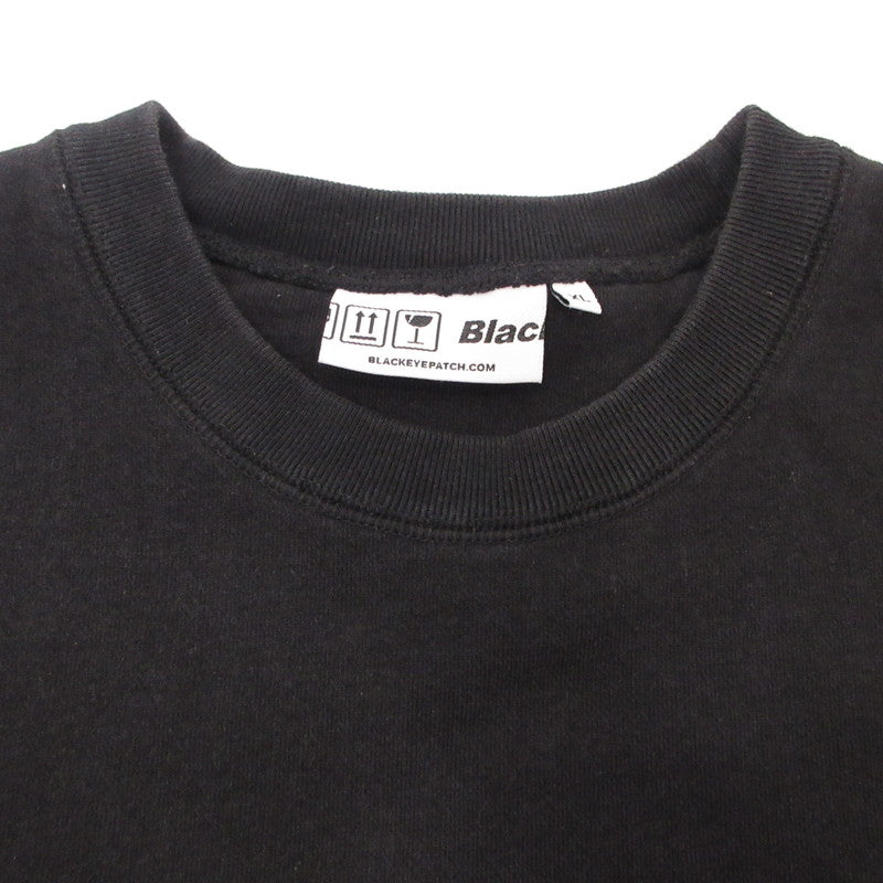 【中古】BlackEyePatch | ブラックアイパッチ AGH CREW SWEAT スウェット BEPSS21EI07 ブラック サイズ:XL