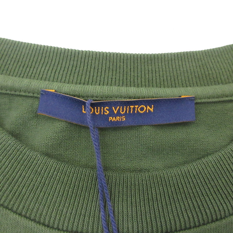 【中古】LOUIS VUITTON | ルイ・ヴィトン インサイドアウトオーバーサイズTシャツ 半袖Tシャツ RM221Q JYN HIY47W 国内正規品 グリーン サイズ:S
