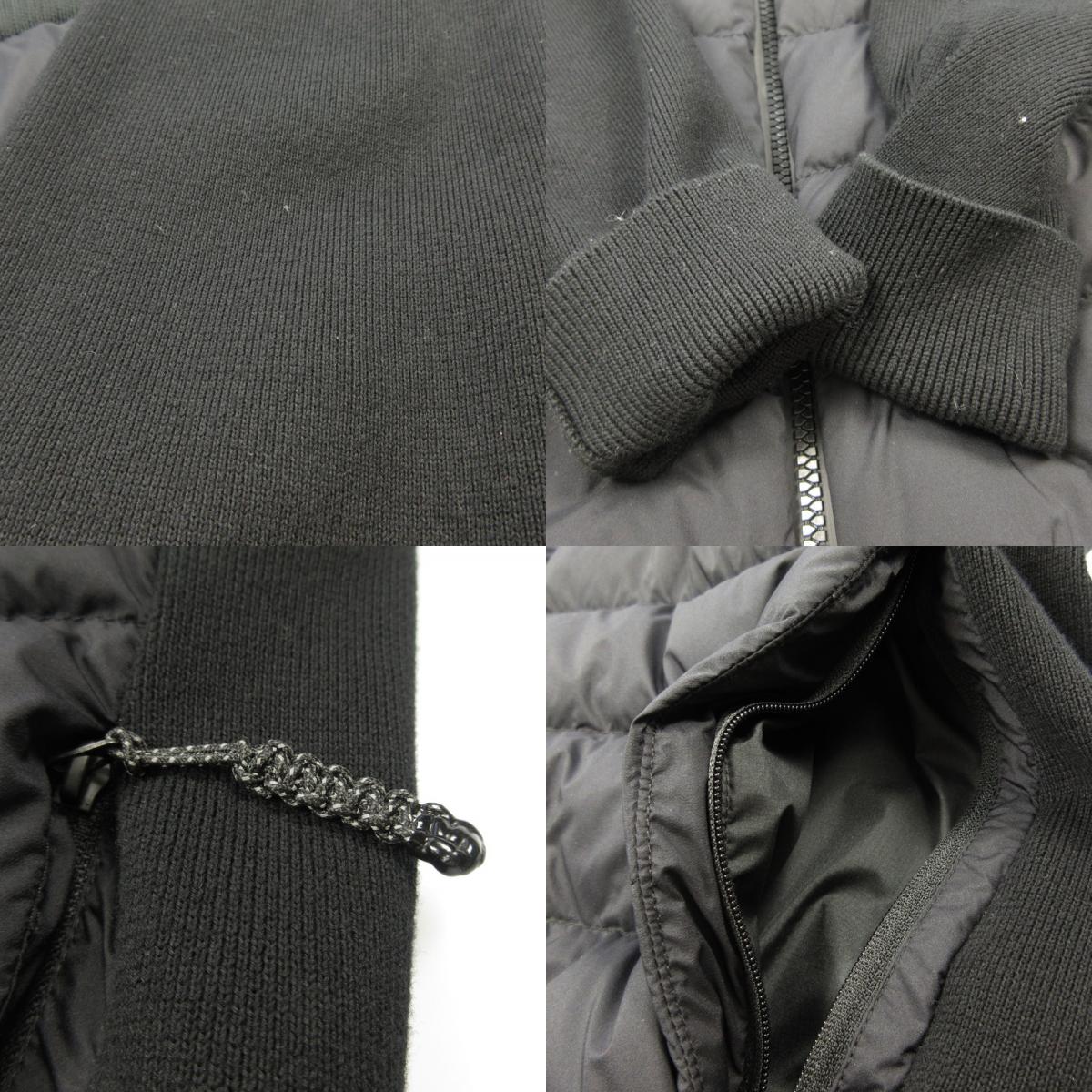 【中古】MONCLER | モンクレール CARDIGAN TRICOT ダウンジャケット I20919B00027 国内正規品 ブラック サイズ:M