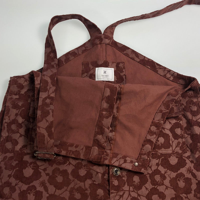 【中古】 EMBOSSED CORDUROY ICIRIAN OVERALL オーバーオール T24AW-OA01 2024A/W ボルドー/バーガンディー サイズ:2