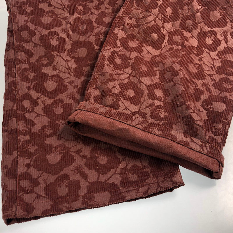 【中古】 EMBOSSED CORDUROY ICIRIAN OVERALL オーバーオール T24AW-OA01 2024A/W ボルドー/バーガンディー サイズ:2