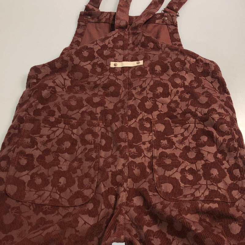 【中古】 EMBOSSED CORDUROY ICIRIAN OVERALL オーバーオール T24AW-OA01 2024A/W ボルドー/バーガンディー サイズ:2