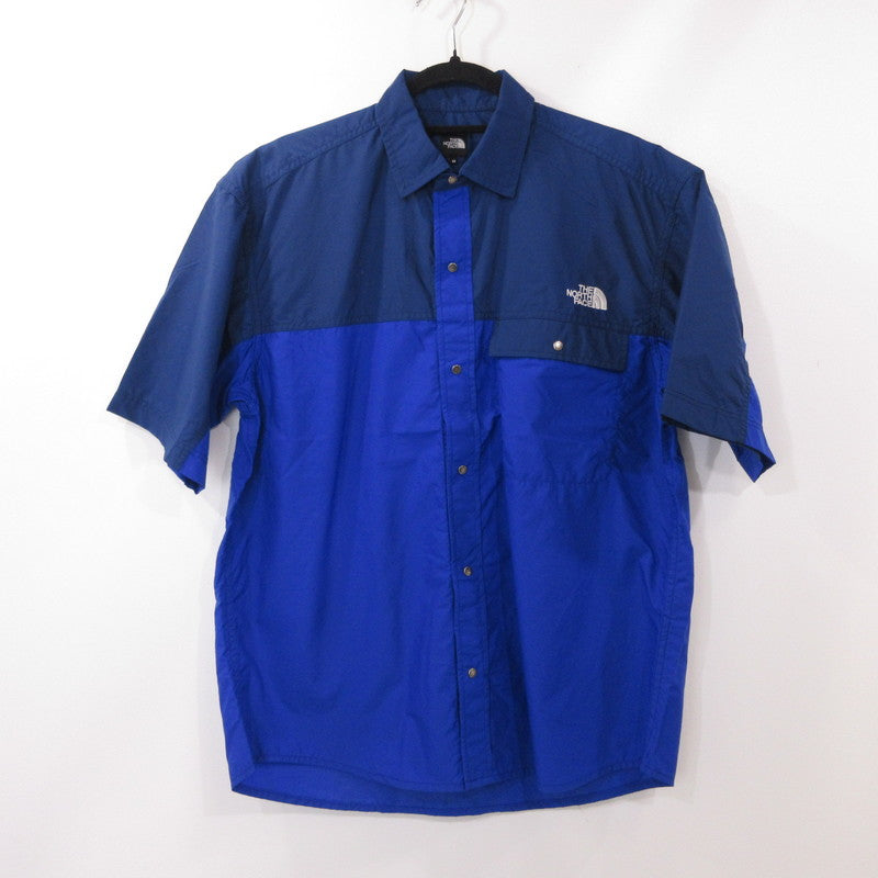 【中古】THE NORTH FACE | ザ・ノースフェイス S/S Nuptse Shirt 半袖シャツ NR22552 ブルー サイズ:M