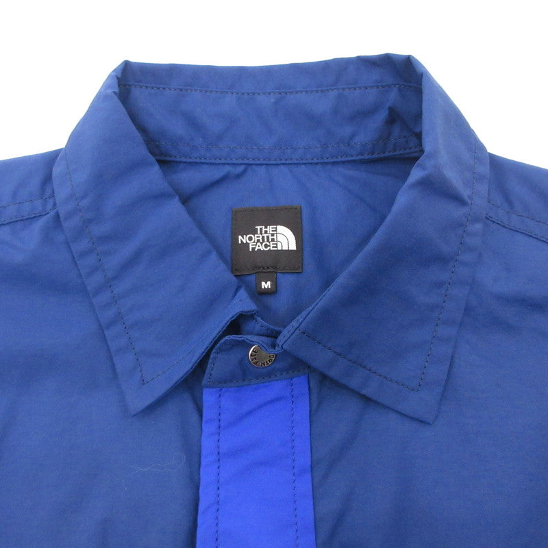【中古】THE NORTH FACE | ザ・ノースフェイス S/S Nuptse Shirt 半袖シャツ NR22552 ブルー サイズ:M