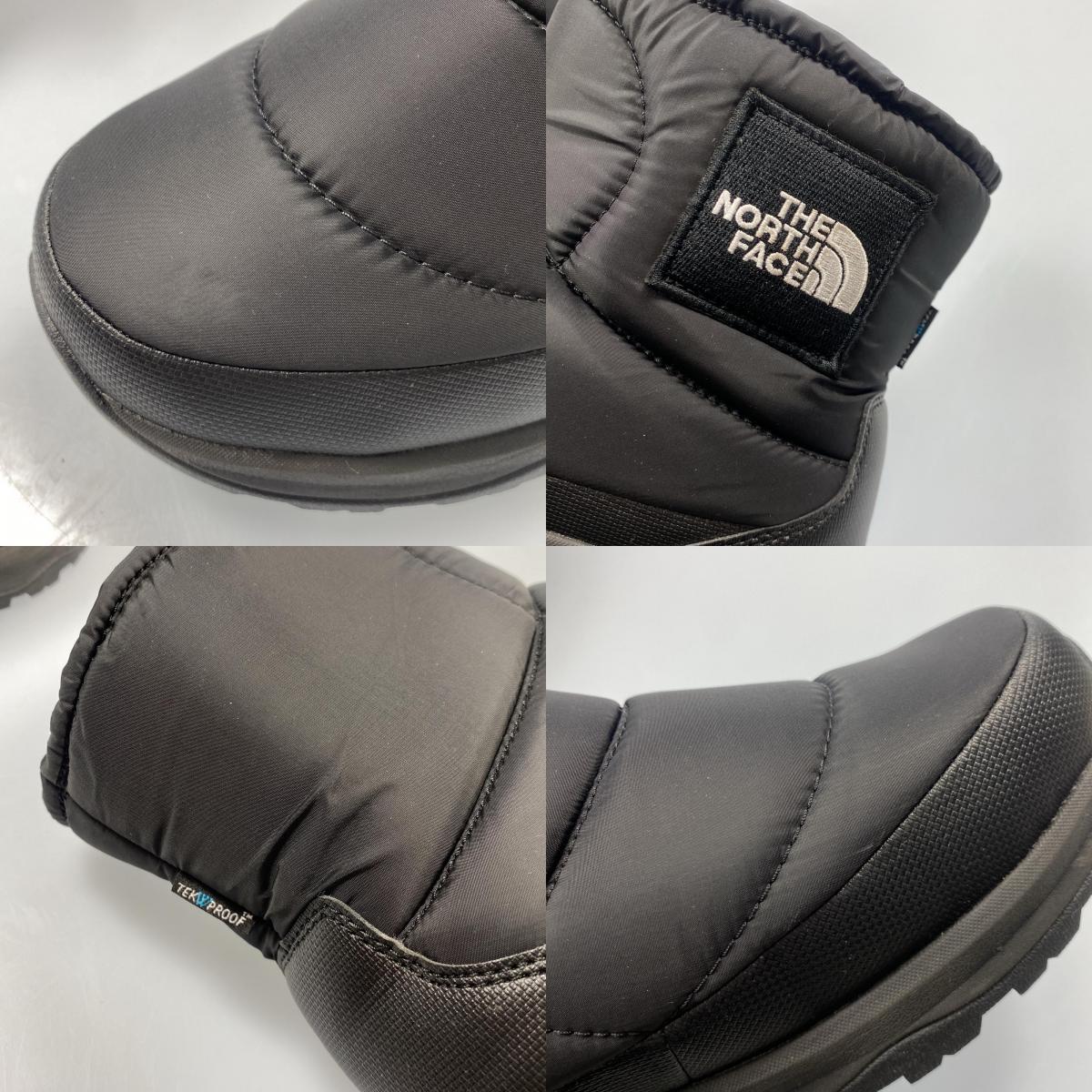 【中古】THE NORTH FACE | ザ・ノースフェイス Nuptse Bootie WP Logo Short ブーツ NF52280 ブラック 27cm