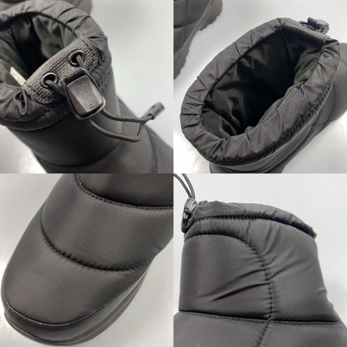 【中古】THE NORTH FACE | ザ・ノースフェイス Nuptse Bootie WP Logo Short ブーツ NF52280 ブラック 27cm