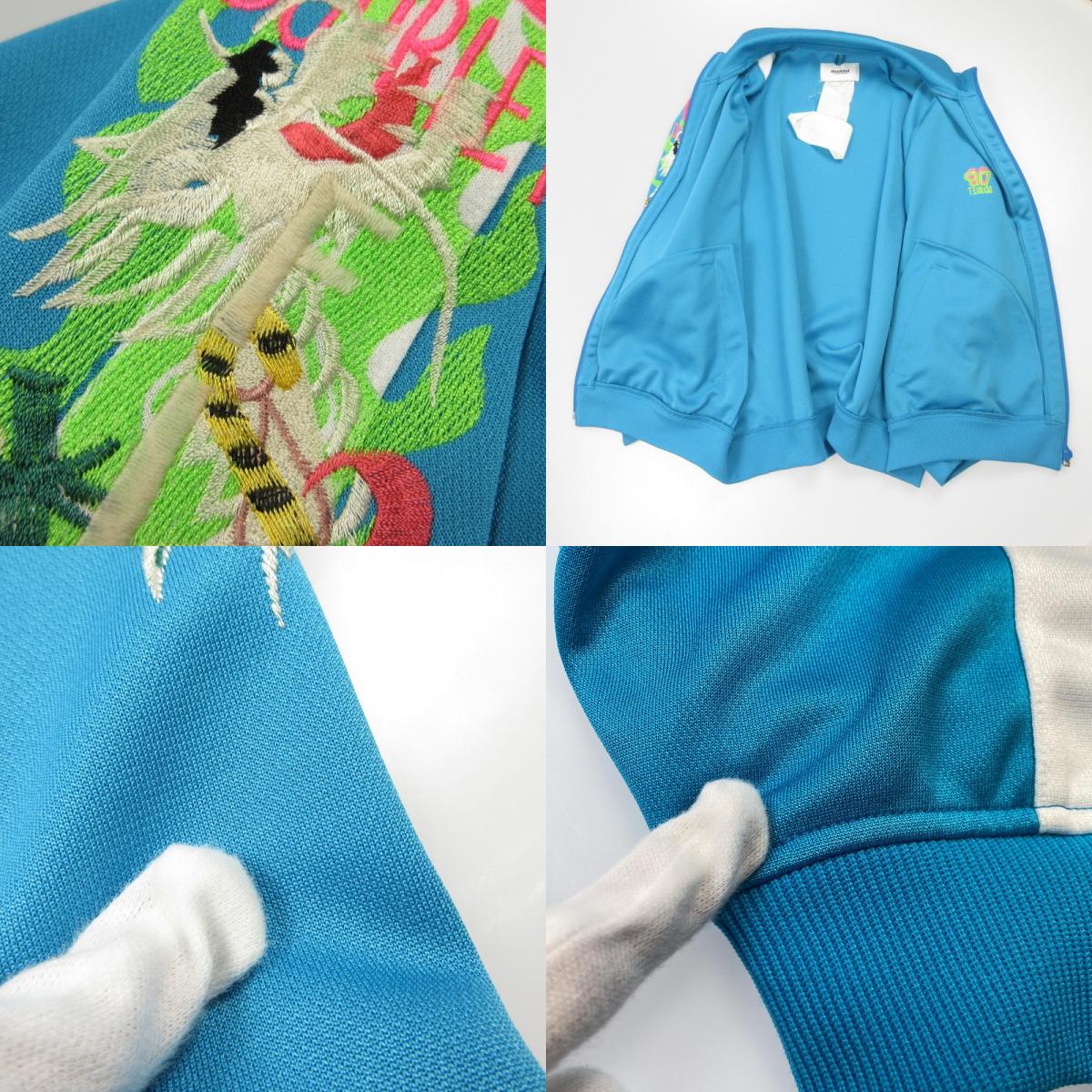 【中古】doublet | ダブレット CHAOS EMBROIDERY TRACK JACKET ジャージ 19SS08BL83 ライトブルー サイズ:S