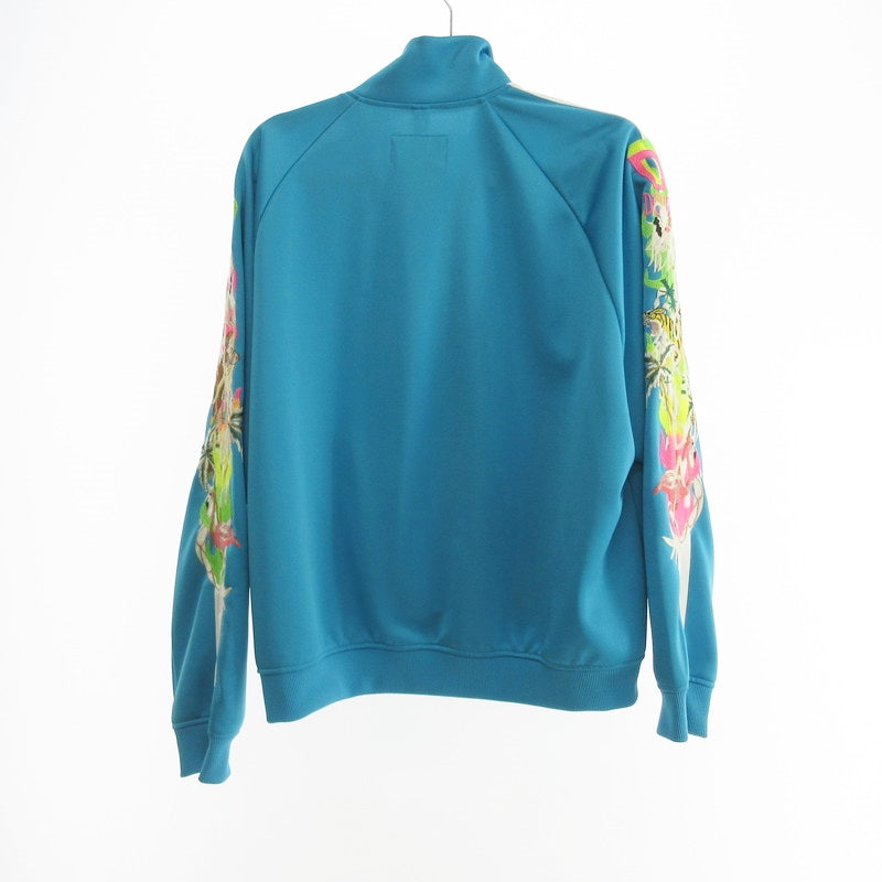【中古】doublet | ダブレット CHAOS EMBROIDERY TRACK JACKET ジャージ 19SS08BL83 ライトブルー サイズ:S