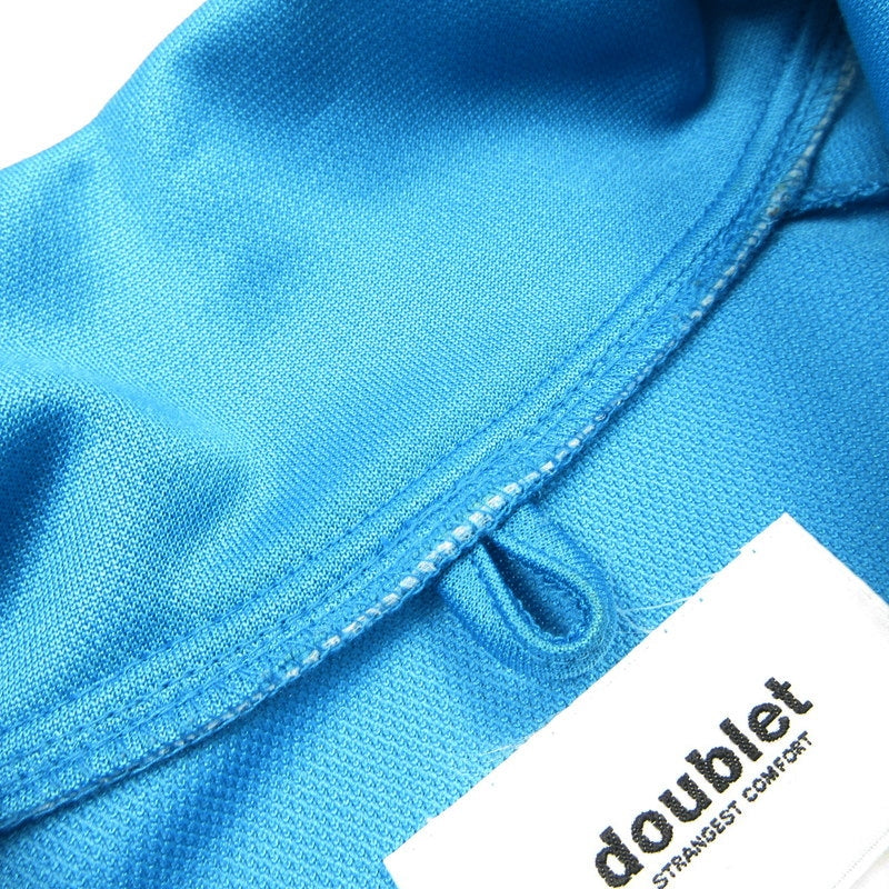 【中古】doublet | ダブレット CHAOS EMBROIDERY TRACK JACKET ジャージ 19SS08BL83 ライトブルー サイズ:S