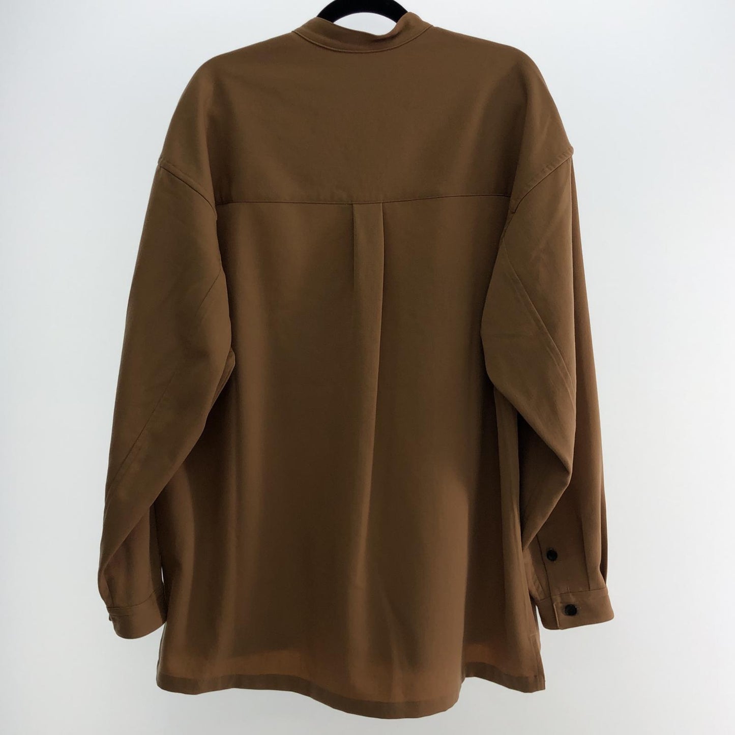 【中古】 ウールギャバジンビッグシャツ 長袖シャツ 59-01-04-01006 2020A/W キャメル サイズ:L