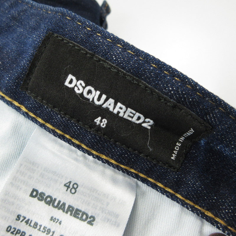 【中古】DSQUARED2 | ディースクエアード SKATER JEANS デニムパンツ S74LB1591 ネイビー サイズ:48