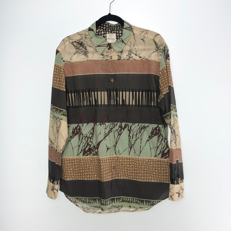 【中古】Paul Smith | ポール・スミス ASSEMBLED STRIPE 長袖シャツ 233354 2023A/W サイズ:XL